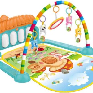 Cartoon Baby Play Mat with Fitness Frame